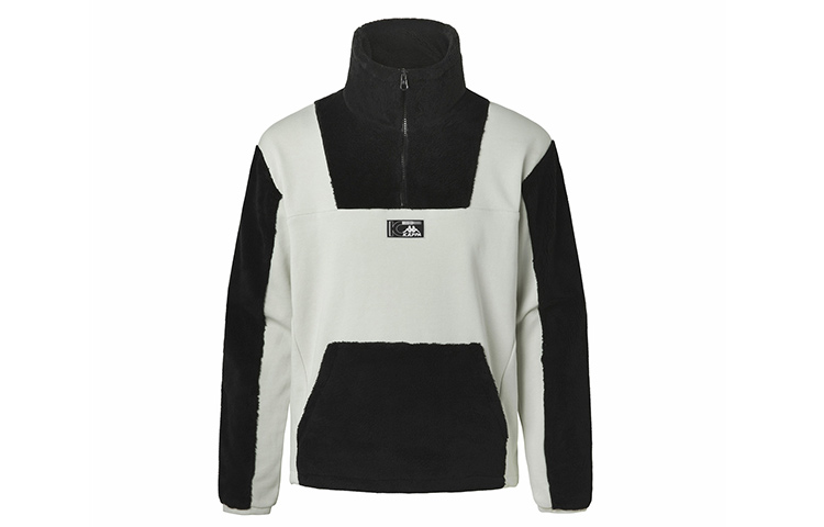 Kappa Colorblock Teddy Fleece Warm Stand-Collar Jacket for Men K0A72WT29D