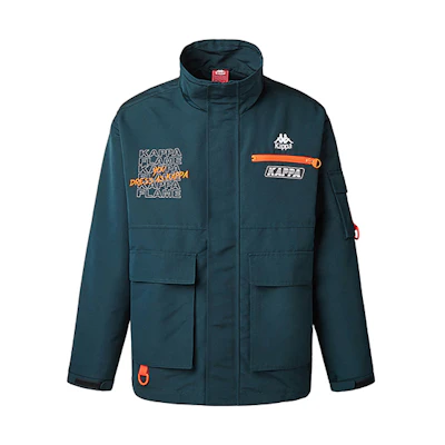 Kappa Colorblock Utility Jacket with Zipper and Large Pockets K0A12FJ01D