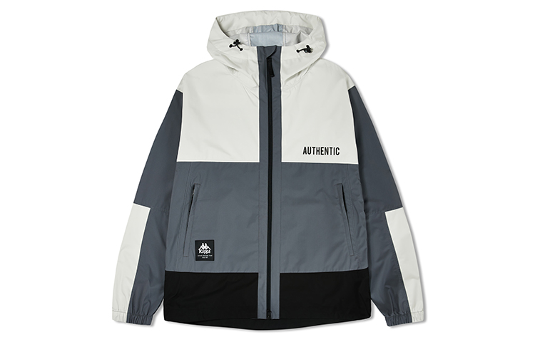 Kappa Colorblock Windbreaker Jacket, Waterproof, Breathable Hooded Coat. K0E12FJ73