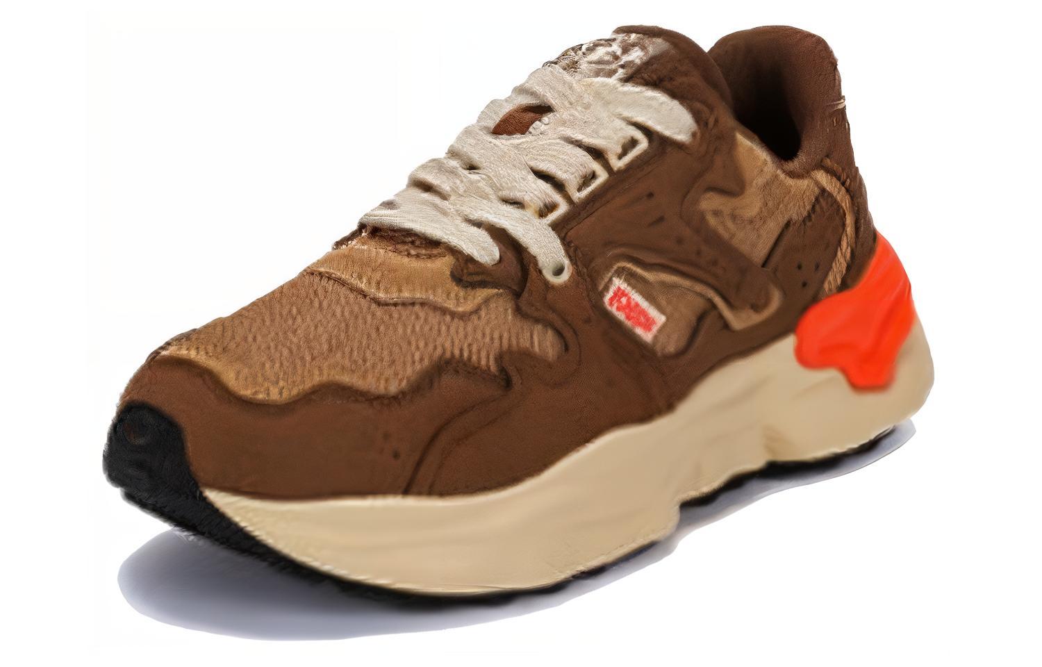 Lookbook Kappa Kasut Lari Rendah Serbaguna Selesa 'Coklat' K0DZ5MM11-487