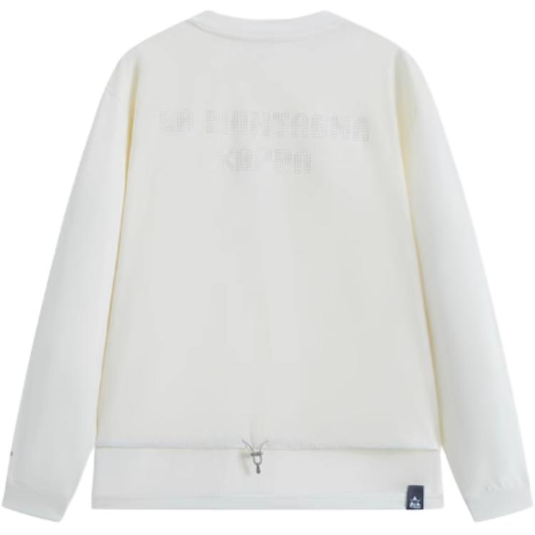 Kappa Cotton Breathable Crewneck Long-Sleeve Sweatshirt White ( Casual Wear) KPCGCTC02