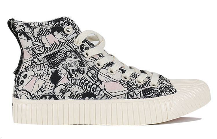 Order Kappa×クレヨンしんちゃん ハイカットキャンバス (黒) KPCTFVS85-051