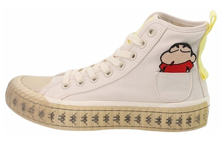 Kappa Crayon Shin-chan x High-Top Canvas 'Egret White' KPCTFVS81-024