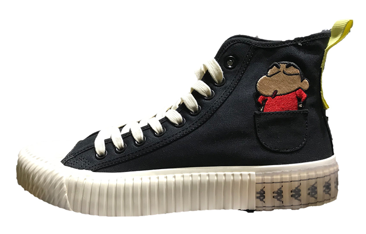 Kappa Crayon Shin-chan x Retro High-Top Canvas 'Black' KPCTFVS80-990