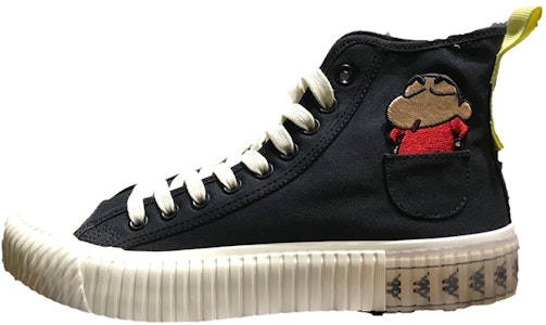 Kappa Crayon Shin-chan x Retro High-Top Canvas 'Black' KPCTFVS80-990 Buy Kappa Crayon Shin-chan x Retro High-Top Canvas 'Black' KPCTFVS80-990