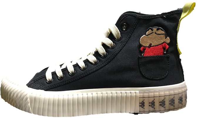 Kappa Crayon Shin-chan x Retro High-Top Canvas 'Black' KPCTFVS80-990 Buy Kappa Crayon Shin-chan x Retro High-Top Canvas 'Black' KPCTFVS80-990