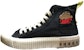 Kappa Crayon Shin-chan x Retro High-Top Kanvas 'Hitam' KPCTFVS80-990