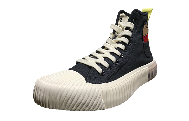 Lookbook Kappa Crayon Shin-chan x Retro Zapatillas Altas de Lona 'Negro' KPCTFVS80-990