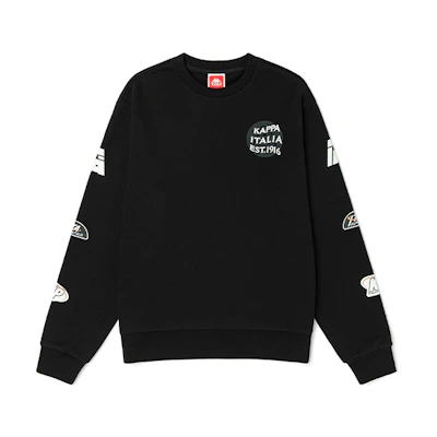 Kappa Crewneck Pullover Sweatshirt with Logo Print K0B52WT08D