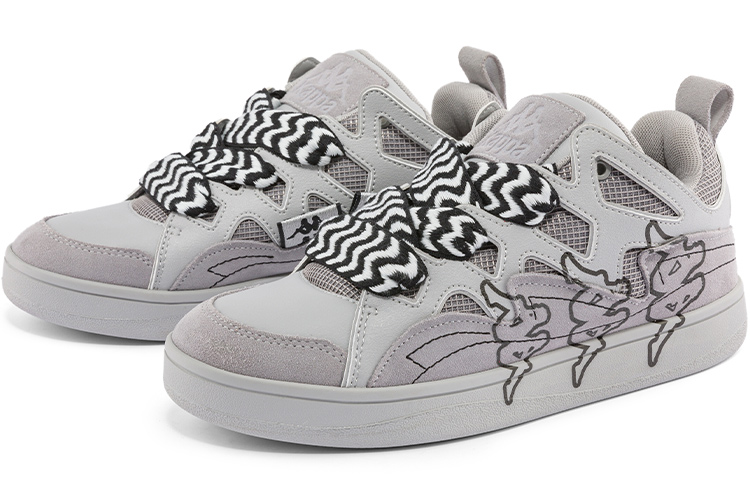 Lookbook Kappa 標面包鞋機能解構板鞋 低幫 板鞋 男女同款 灰色