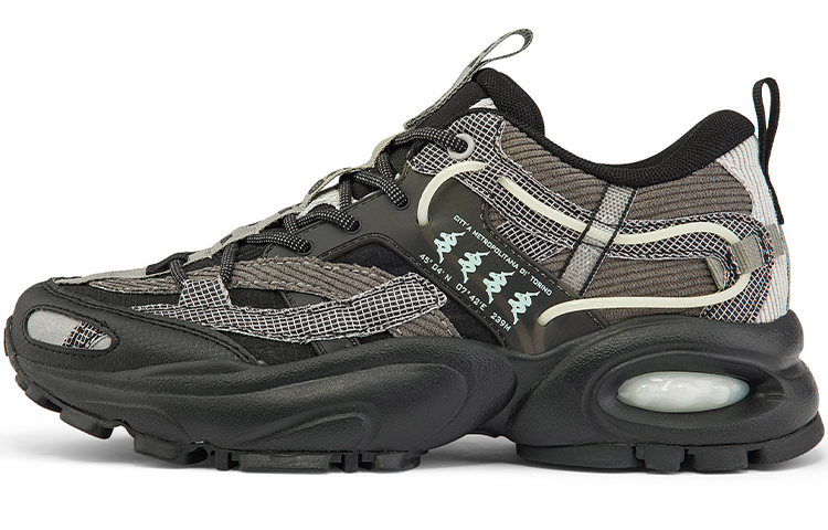 Kappa Deconstructed Retro 'Dad Shoe Black'