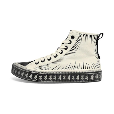 Kappa Doraemon High-Top Retro Sneakers 'Black and White'