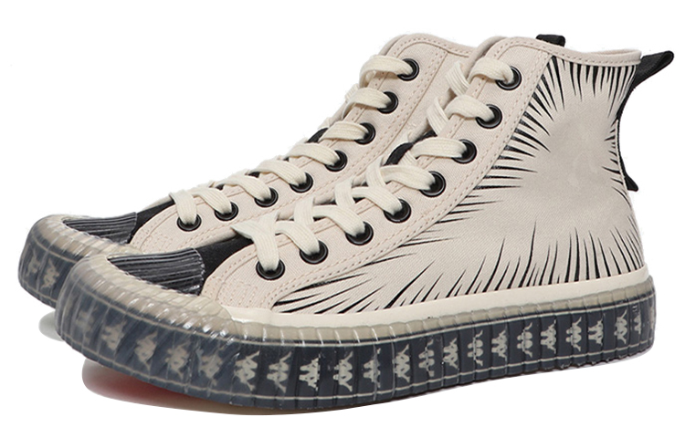 Kappa Doraemon High-Top Retro Sneakers 'Black and White' 圖 2