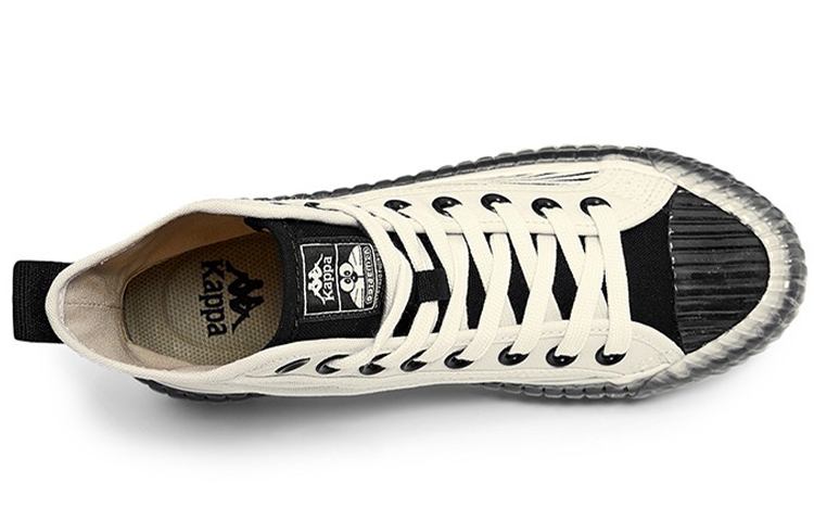 Kappa Doraemon High-Top Retro Sneakers 'Black and White' 圖 4