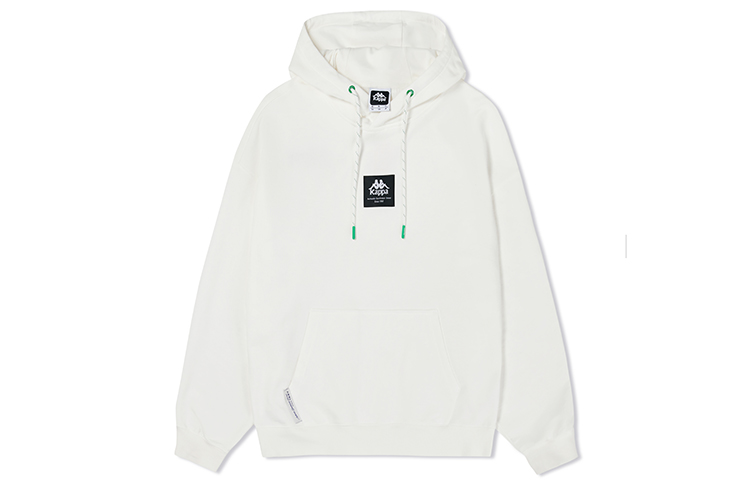 Kappa Embroidered Knit Pullover Hoodie Casual Long Sleeve Sweatshirt K0E12MT71