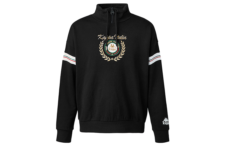 Kappa Embroidered Wheat Logo High-Neck Sweatshirt K0A12WT25D