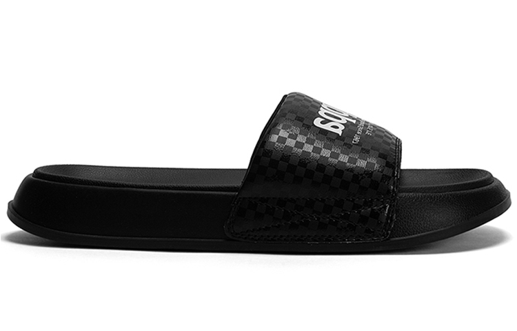 Lookbook Kappa 黑色休闲拖鞋 男女款 K0CX5LT12-990