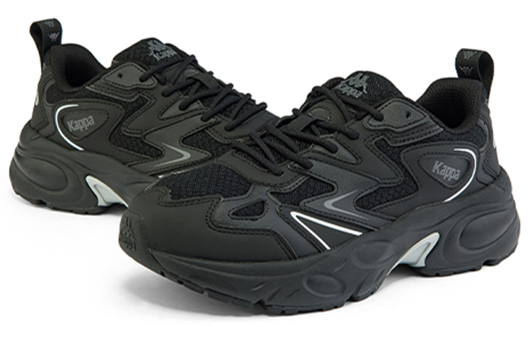 Lookbook Kappa 時尚 低筒 跑步鞋 男女同款 黑色