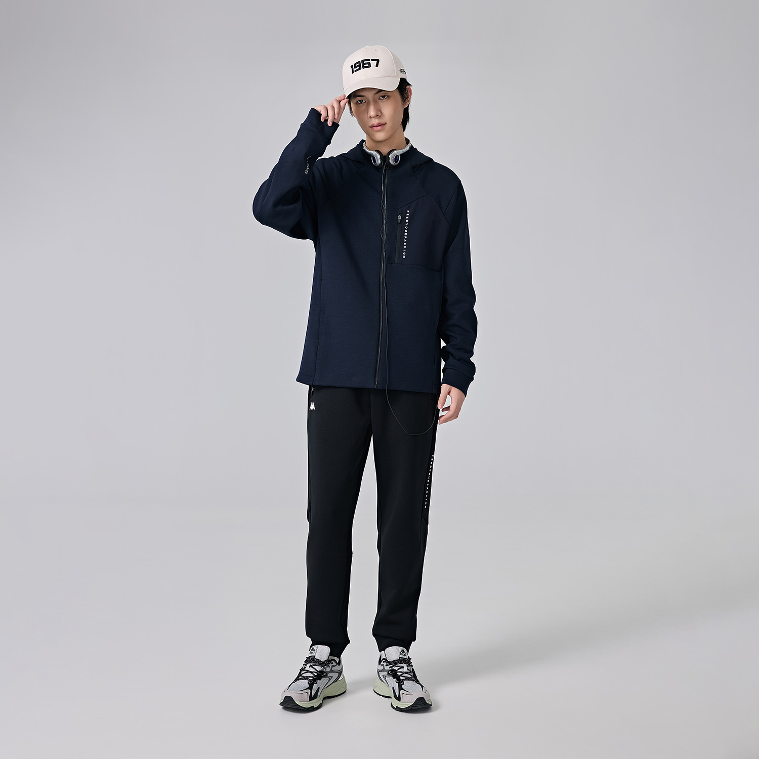 Kappa GARA Series Casual Knit Hoodie Jacket - Fashionable & Comfortable K0E72MK40 圖 7