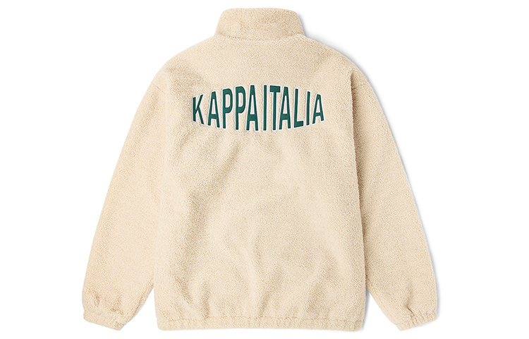 Kappa Half-Zip Fleece Pullover with Back Letter Print - Unisex K0BY2WT03D