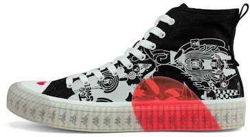 Kappa High-Top Canvas 'Artist Collaboration Black Sugar Heart' K0BX5VS12D-990 Kappa High-Top Canvas 'Artist Collaboration Black Sugar Heart' K0BX5VS12D-990