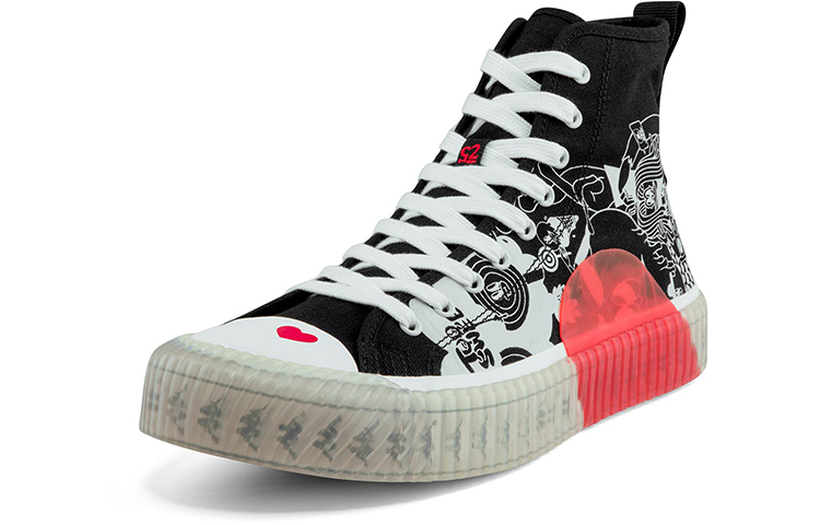 Order Kappa High-Top Canvas 'Artist Collaboration Black Sugar Heart' K0BX5VS12D-990