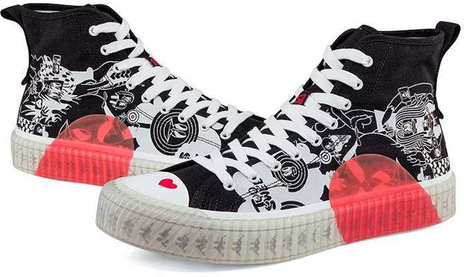 Kappa High-Top Canvas 'Artist Collaboration Black Sugar Heart' K0BX5VS12D-990 Purchase Kappa High-Top Canvas 'Artist Collaboration Black Sugar Heart' K0BX5VS12D-990