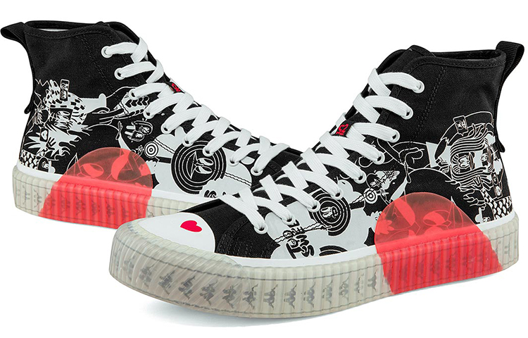 Kappa High-Top Canvas 'Artist Collaboration Black Sugar Heart' 圖 5