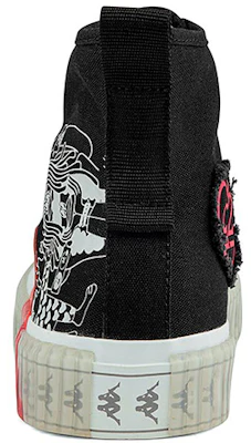 Kappa High-Top Canvas 'Artist Collaboration Black Sugar Heart' K0BX5VS12D-990 Details for Kappa High-Top Canvas 'Artist Collaboration Black Sugar Heart' K0BX5VS12D-990