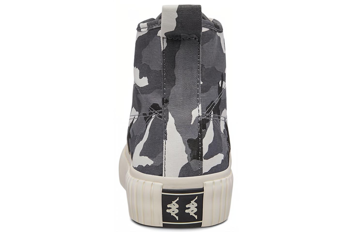 Shop Kappa迷彩蓝色高帮帆布鞋 K09Y5VS13-951