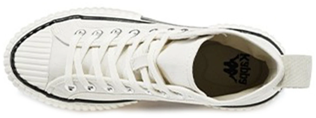 Kappa Hoge Canvas Schoenen ''Egret White'' K0AW5VS60-024 Shop Kappa Hoge Canvas Schoenen ''Egret White'' K0AW5VS60-024