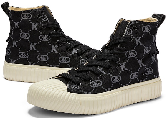Kappa Kasut Kanvas Tinggi 'Corak-Penuh Hitam' K0CY5VS14-990 Shop Kappa Kasut Kanvas Tinggi 'Corak-Penuh Hitam' K0CY5VS14-990