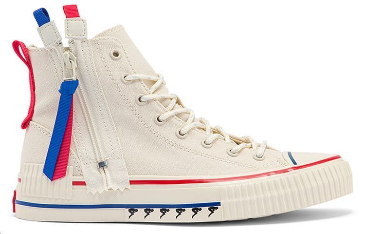 Kappa High-Top Canvas Sneaker 'Egret White' 圖 2