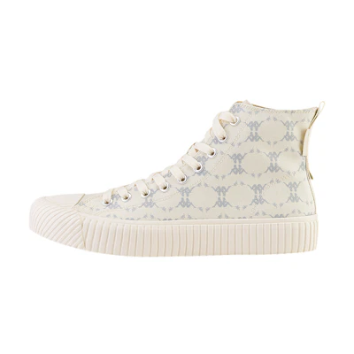 Kappa High-Top Canvas Sneakers 'Egret White'