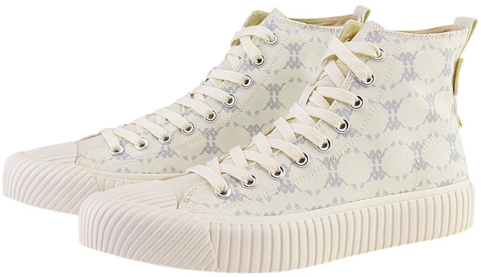 kappa 老花高筒休閒帆布鞋 男女同款 鷺羽白 Lookbook kappa 老花高筒休閒帆布鞋 男女同款 鷺羽白