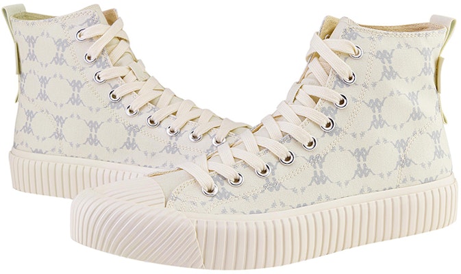 kappa 老花高筒休閒帆布鞋 男女同款 鷺羽白 Shop kappa 老花高筒休閒帆布鞋 男女同款 鷺羽白