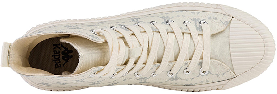 kappa 老花高筒休閒帆布鞋 男女同款 鷺羽白 Details for kappa 老花高筒休閒帆布鞋 男女同款 鷺羽白