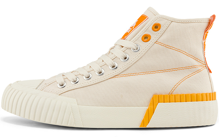 Kappa High-Top Deconstructed Canvas Sneaker 'Egret White' K0BY5VS03D-024