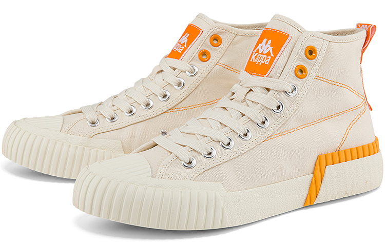 Kappa High-Top Deconstructed Canvas Sneaker 'Egret White' 圖 3