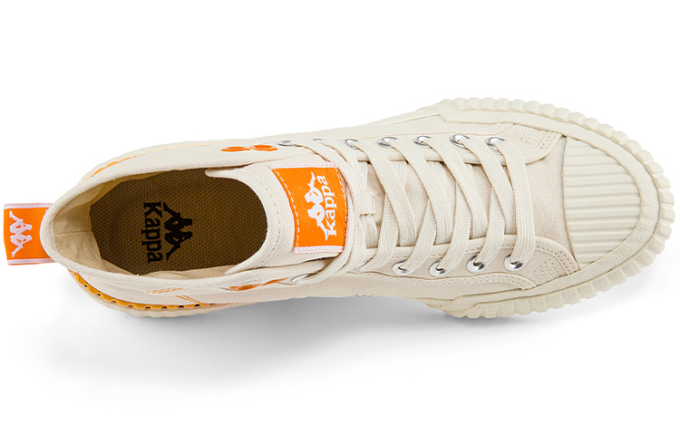 Kappa High-Top Deconstructed Canvas Sneaker 'Egret White' 圖 5