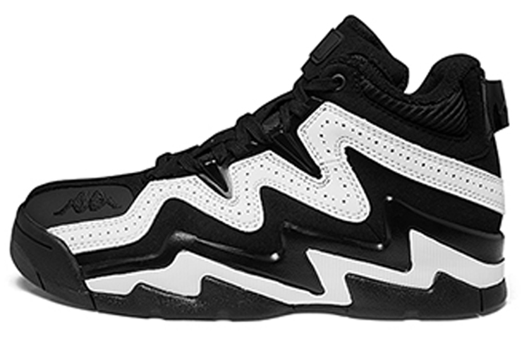 Kappa High-Top Retro Basketball 'Black White Patchwork' K09Y5CC72-990