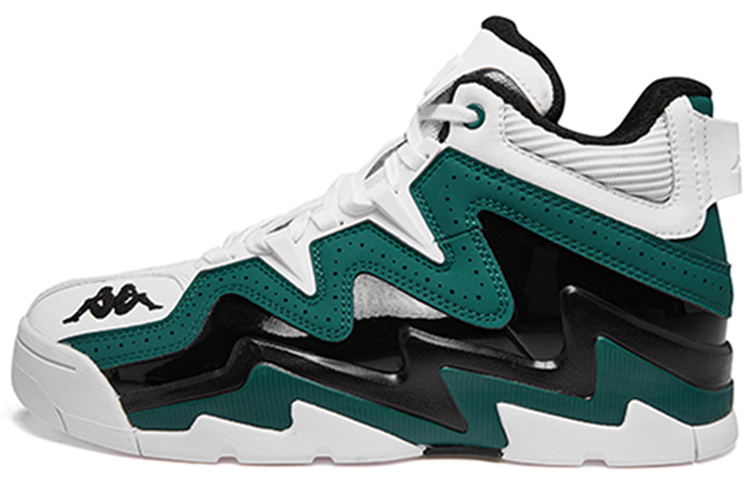 Kappa High-Top Retro Basketball 'Green White Patchwork' K09Y5CC72-338