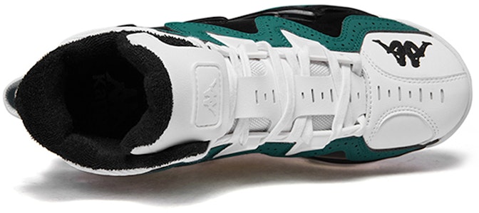 Kappa High-Top Retro Basketball 'Hijau Putih Patchwork' K09Y5CC72-338 Lookbook Kappa High-Top Retro Basketball 'Hijau Putih Patchwork' K09Y5CC72-338