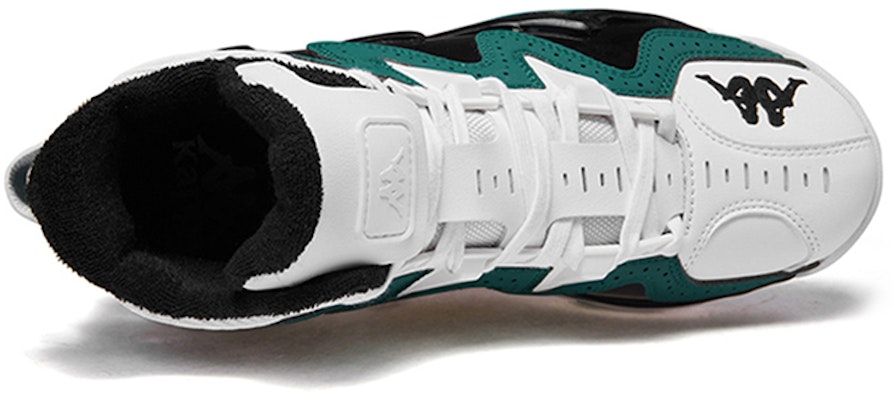Kappa High-Top Retro Basketball 'Green White Patchwork' K09Y5CC72-338 Lookbook Kappa High-Top Retro Basketball 'Green White Patchwork' K09Y5CC72-338
