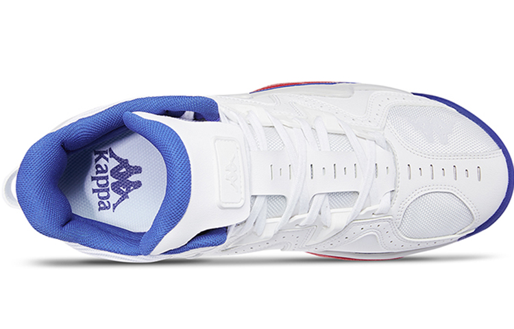 Shop Kappa 運動拼色 高筒 復古籃球鞋 男款 白藍