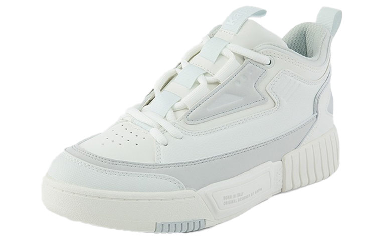 Order Kappa 串標 高筒 復古籃球鞋 男女同款 白灰