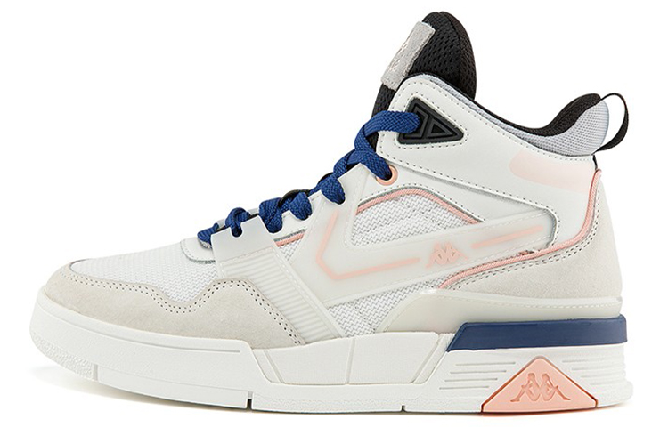 Kappa High-Top Skate Shoes 'White & Blue' K0BZ5CC12D-001B