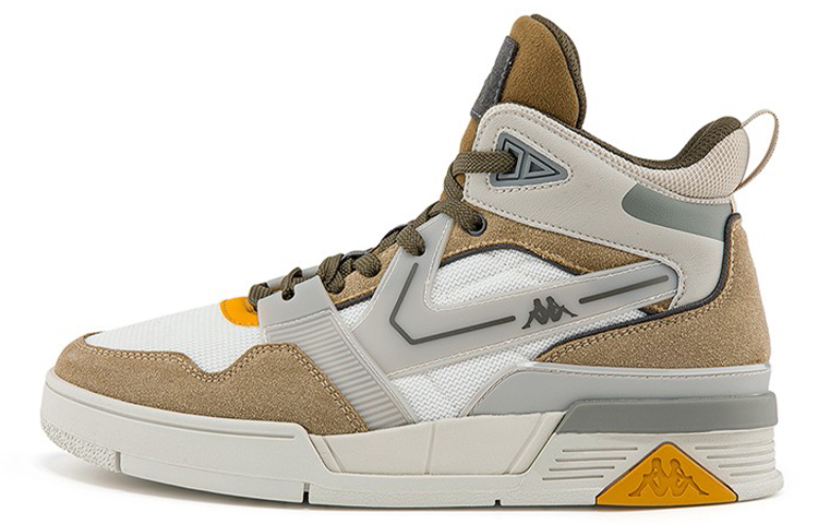 Kappa High-Top Skateboard Shoes 'Grey Brown'