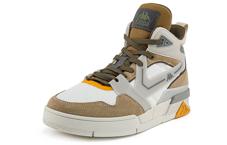 Kappa High-Top Skateboard Shoes 'Grey Brown' 圖 2