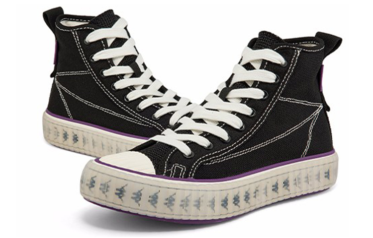 Kappa High-Top Sneaker 'Black' 圖 3